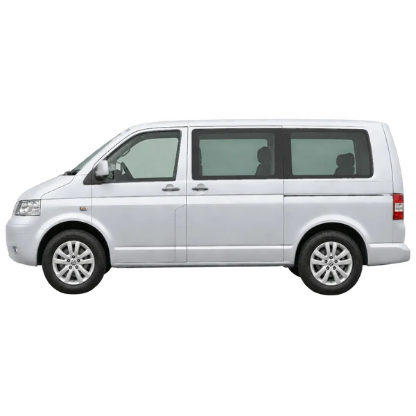 2006 Volkswagen Transporter in Silber, Ansicht: Seite (nach links gerichtet)