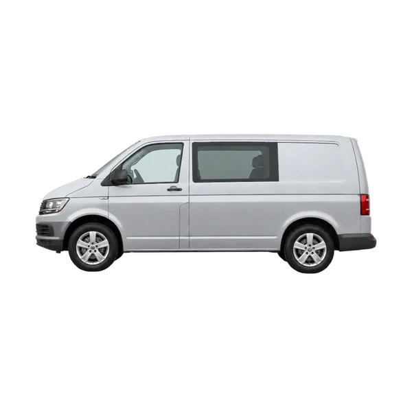 2016 Volkswagen Transporter in Silber, Ansicht: Seite (nach links gerichtet)