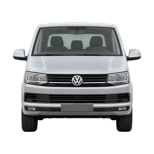 シルバーの2017 Volkswagen Transporter（正面ビュー）