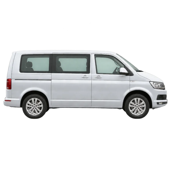 2019 Volkswagen Transporter in Silber, Ansicht: Seite (nach rechts gewandt)