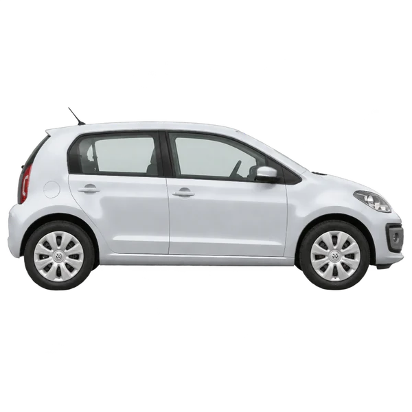2016 Volkswagen UP in Silber, Ansicht: Seite (nach rechts gewandt)