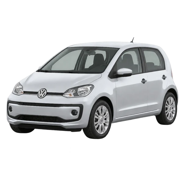 Volkswagen UP 2017 argent, vue trois-quarts avant (orienté vers la gauche)