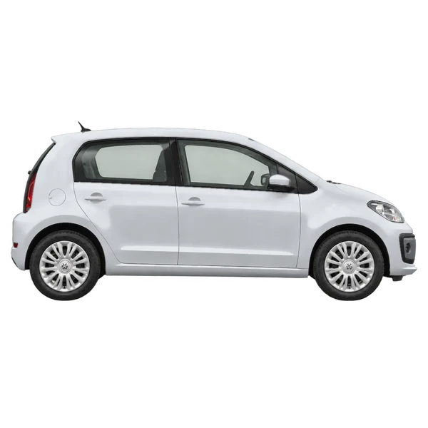 Volkswagen UP 2017 argent, vue profil (tourné vers la droite)