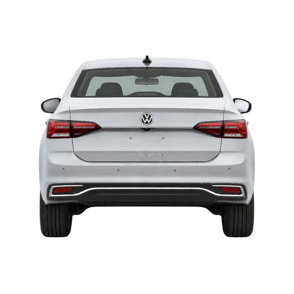 2024 Volkswagen Virtus in Silber, Ansicht: Heck