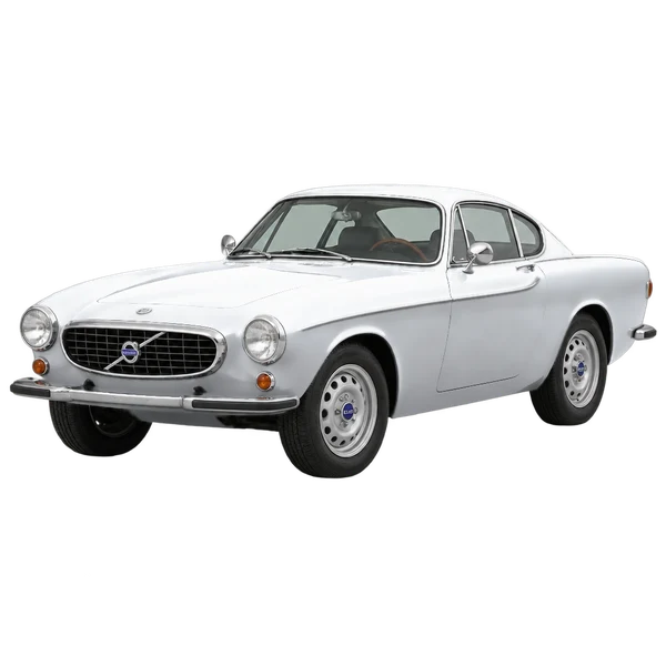 Volvo 1800 2004 argent, vue trois-quarts avant (orienté vers la gauche)
