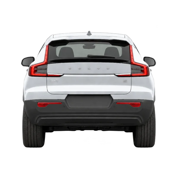 Volvo C40 2023 en plateado, vista trasera