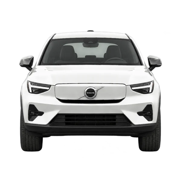 Volvo C40 2023 en blanco, vista frontal