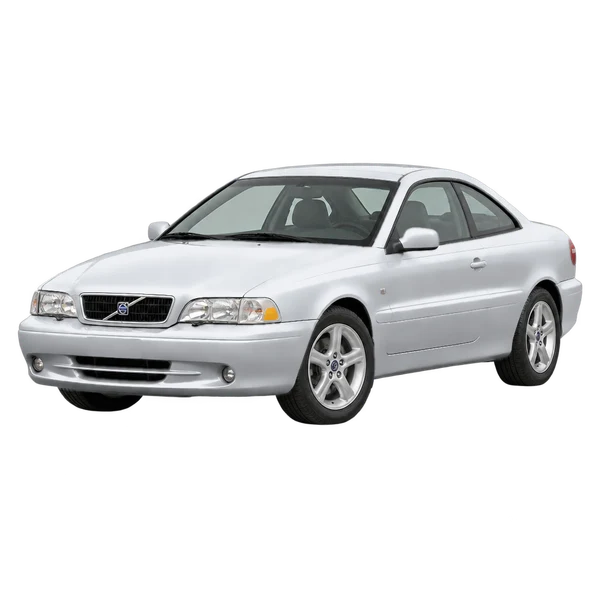 1999 Volvo C70 in Silber, Ansicht: Dreiviertelansicht vorne (nach links gerichtet)