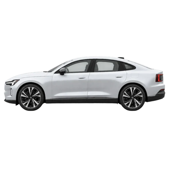 Volvo ES90 2026 prata, vista lateral (voltada para a esquerda)