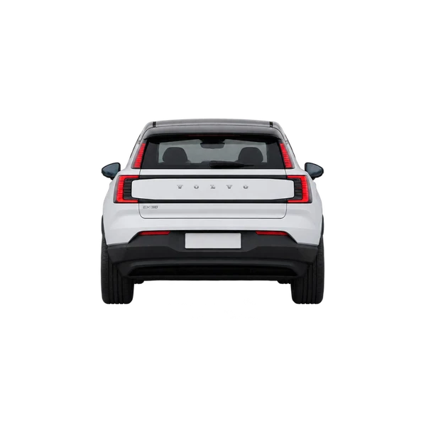 Volvo EX30 2024 en blanco, vista trasera