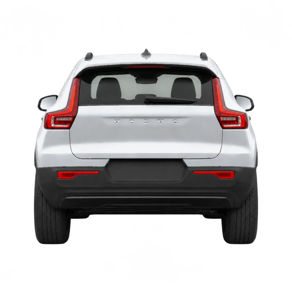 Volvo EX40 2025 prata, vista traseira