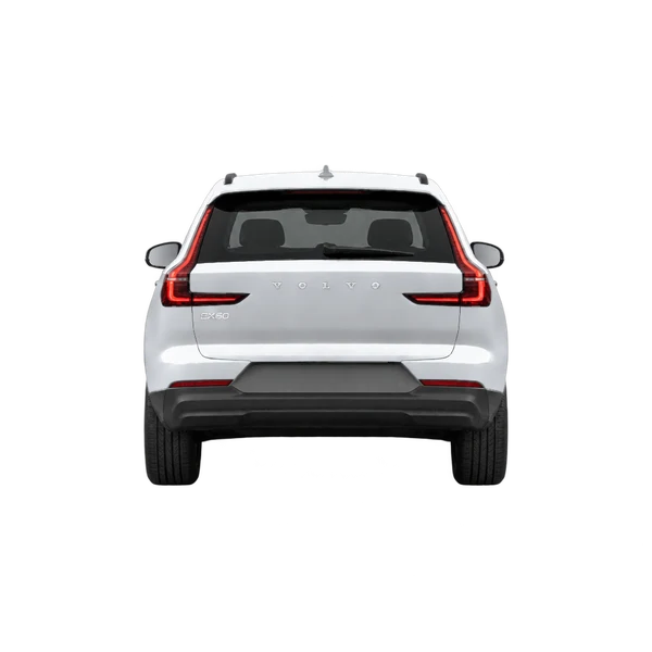 Volvo EX60 2026 باللون فضي، منظر من الخلف