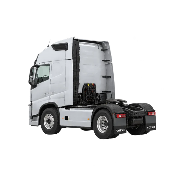 2017 Volvo FH in Silber, Ansicht: Dreiviertelansicht von hinten (nach links gerichtet)