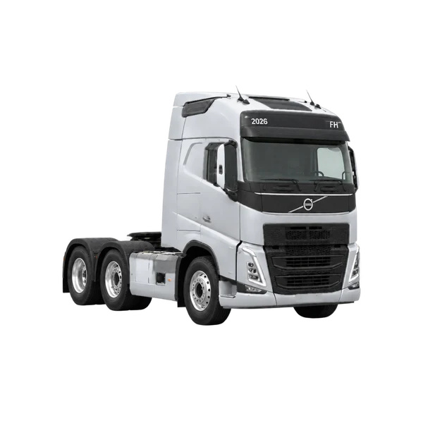 silver 2026 Volvo FH front three-quarter (facing right) view