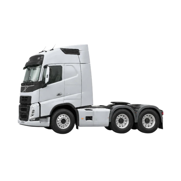 silver 2026 Volvo FH side (facing left) view