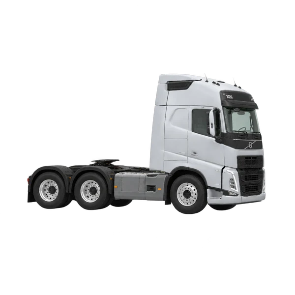 silver 2026 Volvo FH side (facing right) view