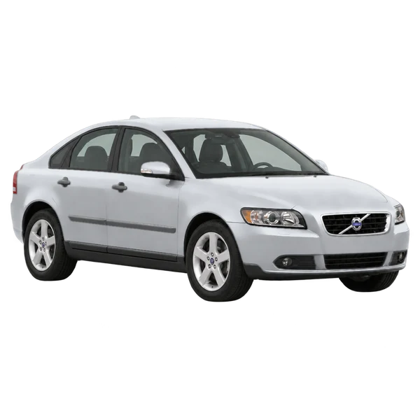 Volvo S40 2011 باللون فضي، منظر زاوية ثلاثة أرباع أمامية (باتجاه اليمين)