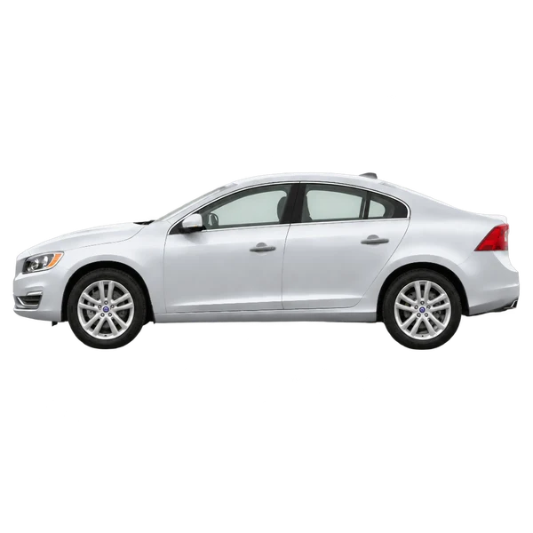 2014 Volvo S60 T5 in Silber, Ansicht: Seite (nach links gerichtet)