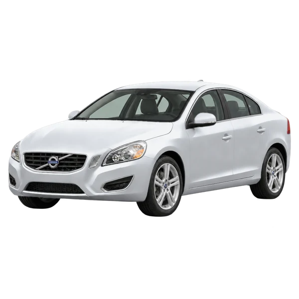 シルバーの2010 Volvo S60（フロントスリークォーター(左向き)ビュー）