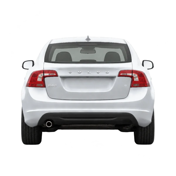 Volvo S60 2013 prata, vista traseira