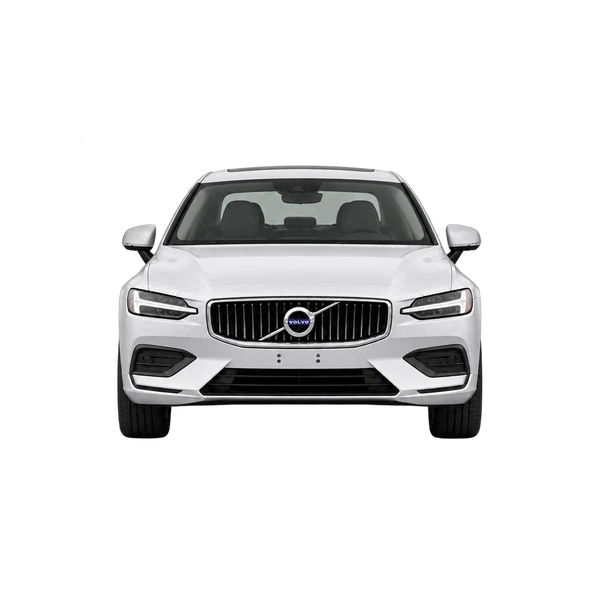 ホワイトの2019 Volvo S60（正面ビュー）