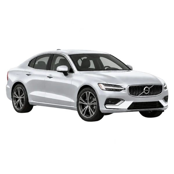 2020 Volvo S60 in Silber, Ansicht: Dreiviertelansicht vorne (nach rechts)