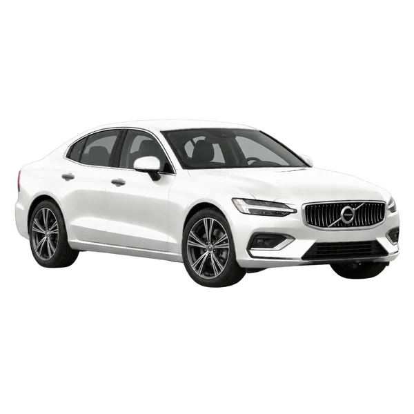 2020 Volvo S60 in weiß, Ansicht: Dreiviertelansicht vorne (nach links gerichtet)