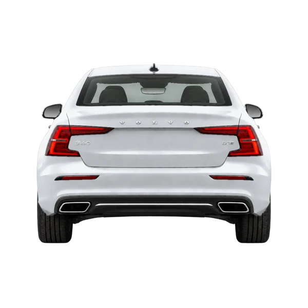 Volvo S60 2024 prata, vista traseira