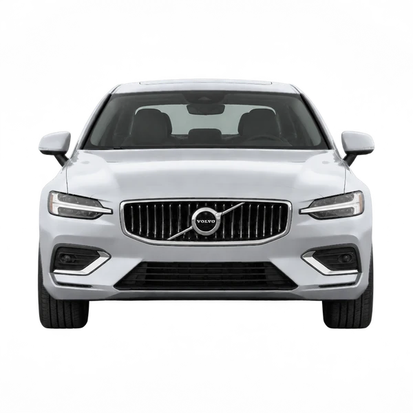 Volvo S60 2025 prata, vista frente