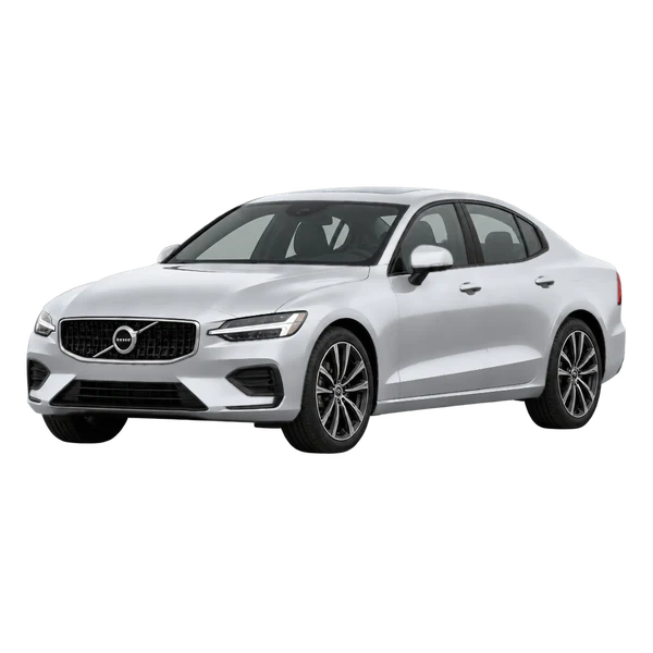 シルバーの2026 Volvo S60（フロントスリークォーター(左向き)ビュー）