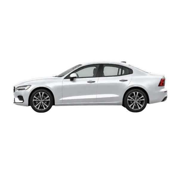 シルバーの2026 Volvo S60（側面（左向き）ビュー）