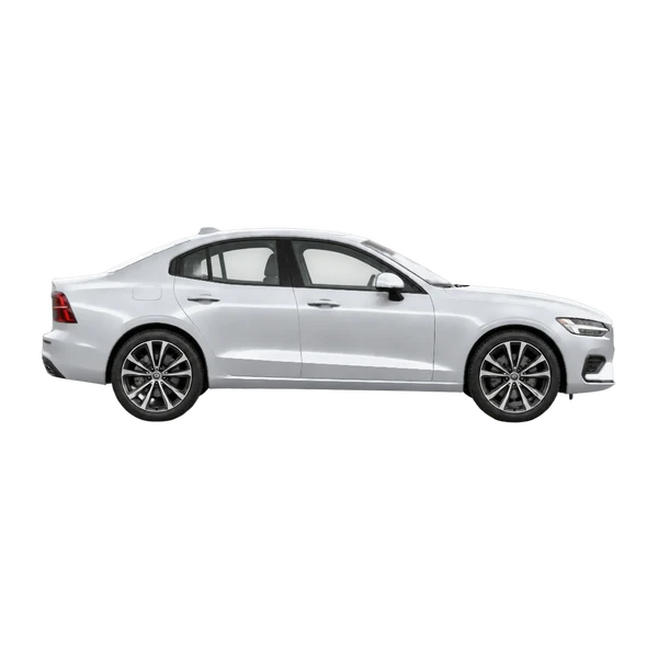 シルバーの2026 Volvo S60（側面（右向き）ビュー）