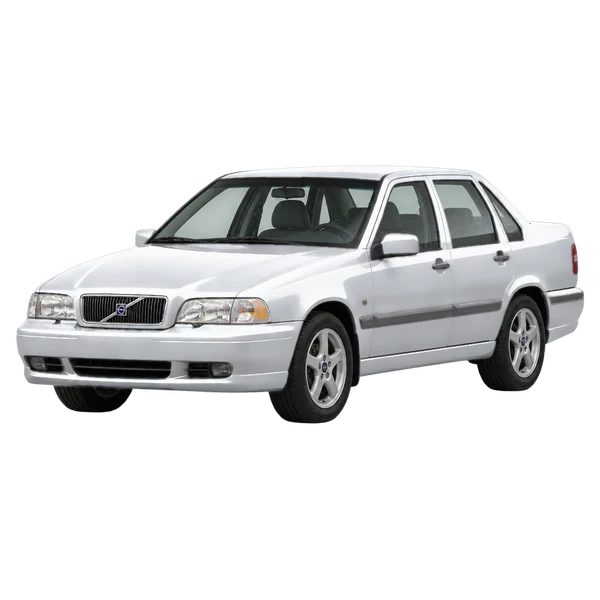 1999 Volvo S70 in Silber, Ansicht: Dreiviertelansicht vorne (nach links gerichtet)