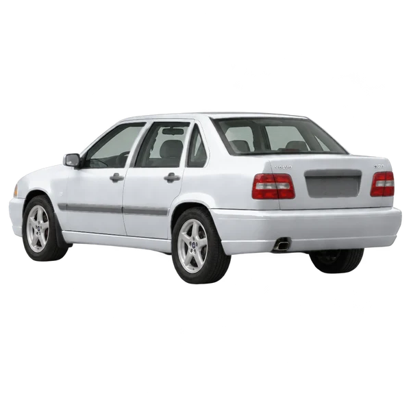 2000 Volvo S70 in Silber, Ansicht: Dreiviertelansicht von hinten (nach links gerichtet)