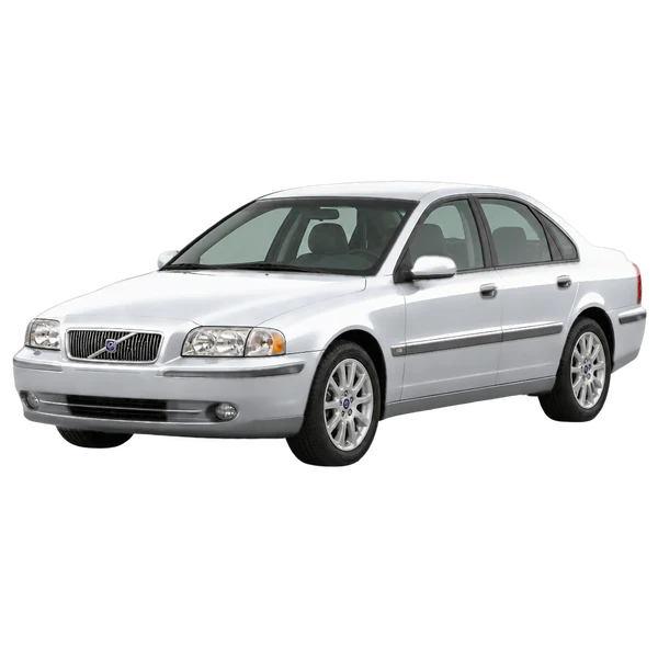 2003 VOLVO S80 — Front three-quarter (facing left), silver