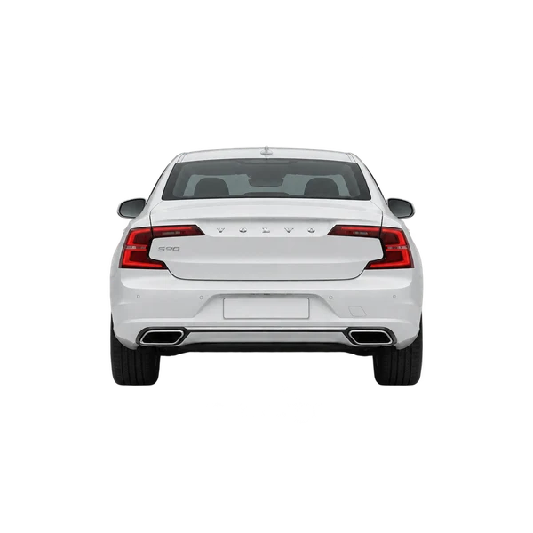 Volvo S90 2023 blanc, vue arrière