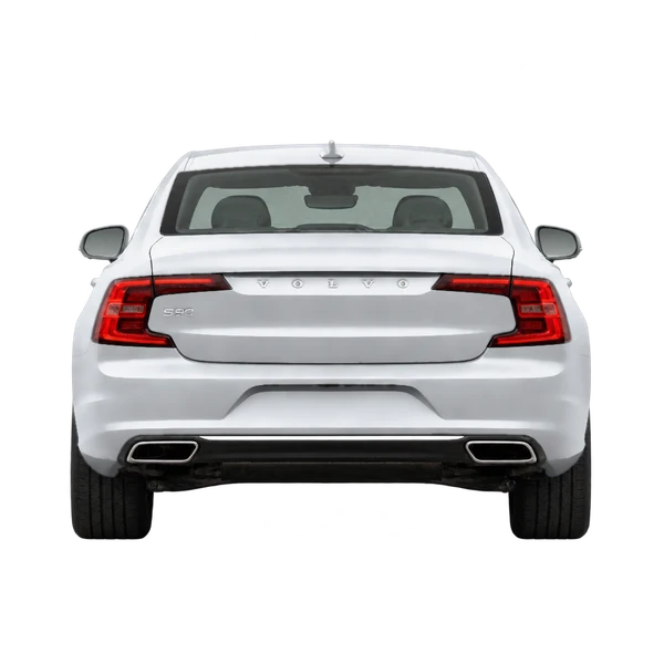 2026 Volvo S90 in Silber, Ansicht: Heck