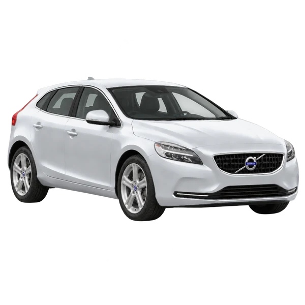 silver 2015 Volvo V40 front three-quarter (facing right) view