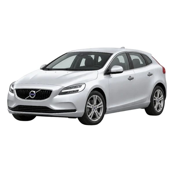 Volvo V40 2017 argent, vue trois-quarts avant (orienté vers la gauche)