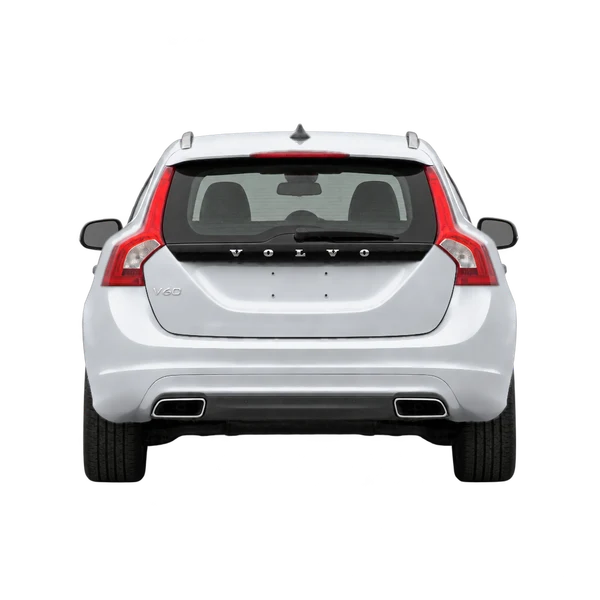 Volvo V60 2017 en plateado, vista trasera