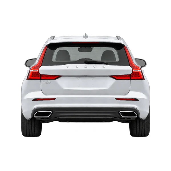 Volvo V60 2021 en plateado, vista trasera