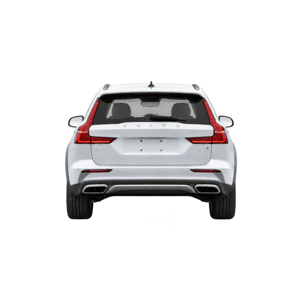 Volvo V60CC 2026 باللون فضي، منظر من الخلف