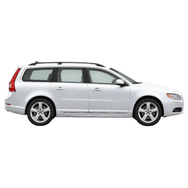 2010 Volvo V70 in Silber, Ansicht: Seite (nach rechts gewandt)