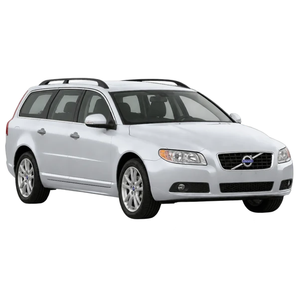 2012 Volvo V70 in Silber, Ansicht: Dreiviertelansicht vorne (nach links gerichtet)