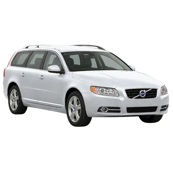2013 Volvo V70 in Silber, Ansicht: Dreiviertelansicht vorne (nach links gerichtet)