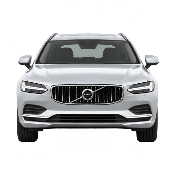Volvo V90 2026 prata, vista frente
