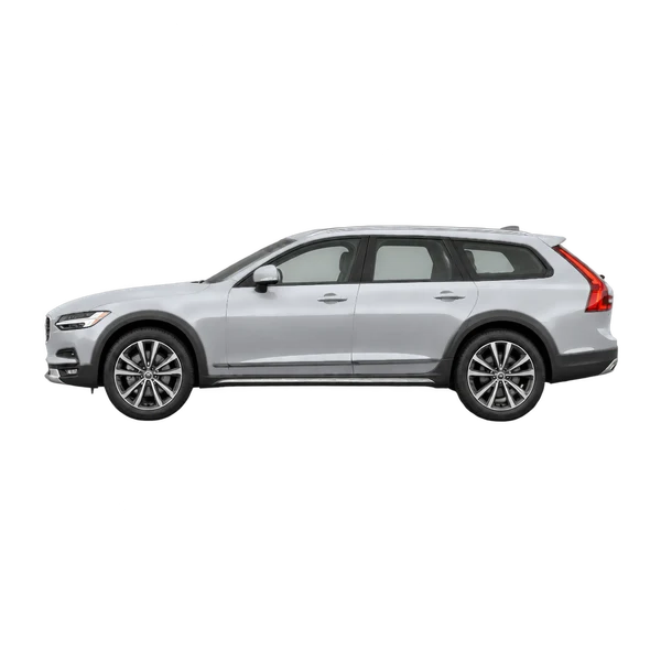 2026 Volvo V90CC in Silber, Ansicht: Seite (nach links gerichtet)