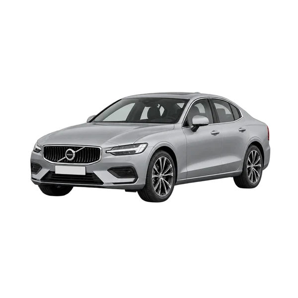 Volvo VS 2021 en plateado, vista frontal tres cuartos (hacia la izquierda)