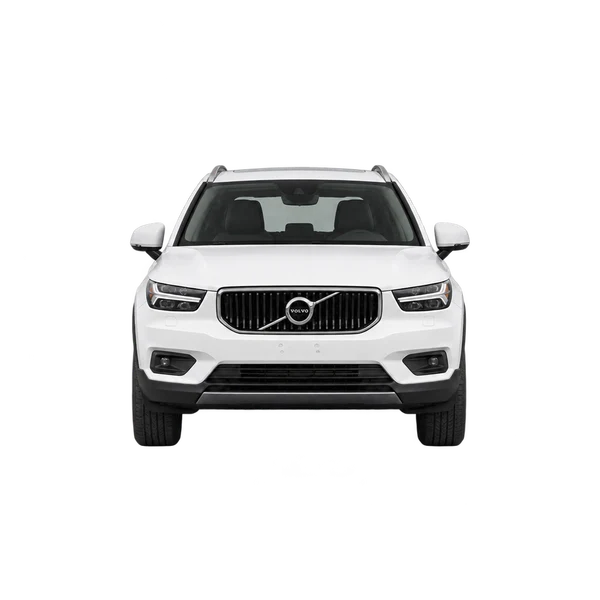 Volvo XC40 2018 باللون أبيض، منظر أمامي