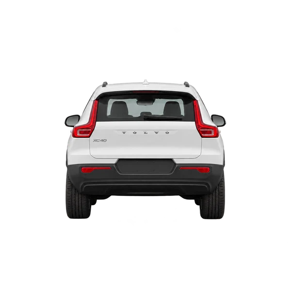 Volvo XC40 2018 باللون أبيض، منظر من الخلف